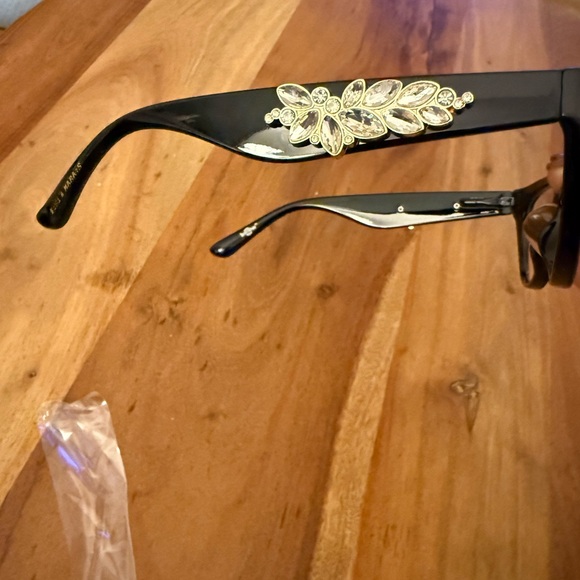 Zigi & Marais Anita Rhinestone Retro Blue Light Blocker Eye Glasses New - Picture 8 of 9